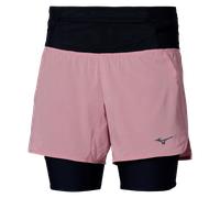 Mizuno Trail Multipocket 2in1 Short Rose Elegance Mujer Talla M