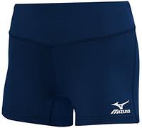 Mizuno Victory Short 440656.905S.08.XXL Victory - Pantalones Cortos de Voleibol de 3,5 Pulgadas, Mujer, 440656.5151.04.S, Azul Marino, S
