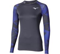 MIZUNO Virtual Body G5 Crew Neck W - Mujer - Gris / Azul - talla XS- modelo 2026