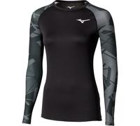 MIZUNO Virtual Body G5 Crew Neck W - Mujer - Negro / Gris / Verde - talla S- modelo 2026