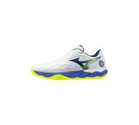 Mizuno Wave Enforce Court CC White/Dazzling Blue/Lightning Yellow, White Dazzling Blue Yellow, 44.5 EU