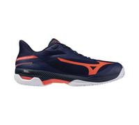 Mizuno Wave Exceed Court 2 CC, Zapatillas de tenis, Blue Orange Fluo, 42 EU