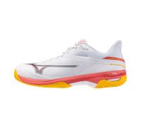 Mizuno WAVE EXCEED COURT AC Zapatillas de tenis Blanco/Calypso Coral/Citrus Hombre Talla 44
