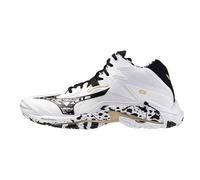 Mizuno Wave Lightning Z Mid V1GA2405 - Zapatillas para hombre, blanco y negro, 40 EU Ancho
