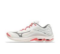 Mizuno Wave Lightning Z6, Zapatillas Mujer, Snow White Qshade Coralf, 37.5 EU