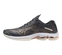 Mizuno Wave Lightning Z7, Zapatillas de Balonmano Mujer, Ebony/Rose/QuietShade, 37 EU