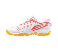 Mizuno WAVE LYNX 2 Jr. Zapatillas de hockey Blanco/Fiery Coral 2/Citrus Júnior Talla 37