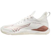 Mizuno Wave Mirage 4, Zapatillas de Balonmano Mujer, White/Rose/SnowWhite, 38.5 EU
