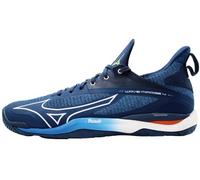 Mizuno Wave Mirage 4, Zapatillas de Balonmano Unisex Adulto, DarkDenim/White/SIbis, 44.5 EU