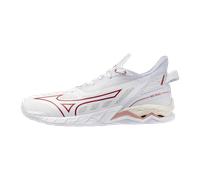 Mizuno WAVE MIRAGE 5 Zapatillas de balonmano Blanco/Rose Elegance/Lava Falls Mujer Talla 40,5