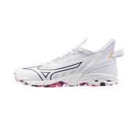 Mizuno WAVE MIRAGE 5 Zapatillas de balonmano Blanco/VioletIndigo/CamelliaRos Mujer Talla 40,5