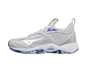 Mizuno Wave Momentum 2, Zapatillas de Voleibol Mujer, Antartica Galaxy Silver Morado Blue, 45 EU