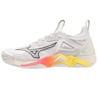 Mizuno Wave Momentum 3 Women's Volleyball Shoe, SNW Wht-High-Vs Pnk, 10