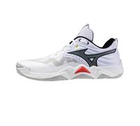 Mizuno Wave Momentum Elite, Zapatillas de voleibol, amortiguación ENERZY, estabilidad avanzada, tecnología Wave, Color blanco., 46 EU