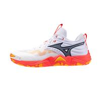 Mizuno WAVE MOMENTUM ELITE Zapatillas de volleyball Blanco/Fiery Coral 2/Citrus Mujer/Hombreo Talla 46