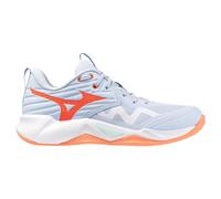 Mizuno Wave Momentum PRO Blue Finch/Lava Orange Zapatillas de sala para mujer EUR 38