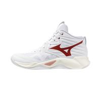 Mizuno WAVE MOMENTUM PRO MID Zapatillas de volleyball Blanco/Rose Elegance/Lava Falls Mujer Talla 36,5
