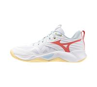 Mizuno WAVE MOMENTUM PRO Zapatillas de balonmano Blanco/Calypso Coral/Pale Banan Mujer Talla 36,5