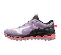 Mizuno Wave Mujin 9 Zapatillas para carreras de montaña para Mujer, Morado (Pastel Lilac/White/Sun Kissed Coral), 38.5 EU