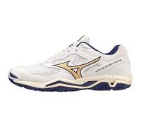 Mizuno Wave Phantom 3, para Uso en Interiores Unisex Adulto, Blanco Bribbon MP Gold, 44.5 EU