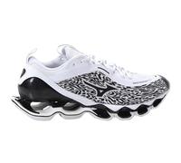 Mizuno Wave Prophecy 13.2 - Zapatillas de running neutrales, blanco y negro, amortiguación Infinity Wave, parte superior de malla transpirable, Blanco y negro, 42 EU