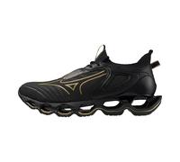 Mizuno Wave Prophecy 14 - Tenis de Correr para Hombre, Negro-Oro, 43 EU