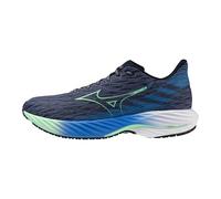 Mizuno Wave Rider 28 - Tenis de Correr para Hombre, Vintage Indigo-Neo Mint, 44 EU