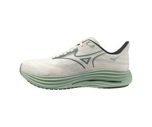 Mizuno Wave Rider 29 Mens, Zapatillas Hombre, Blanco/Verde Bistro, 42 EU