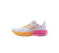 Mizuno Wave Rider 29, Zapatillas de Running Unisex Adulto, White Tang Orange Pink Tetra, 37 EU