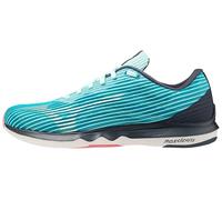 Mizuno Wave Shadow 4 (W), Zapatillas de Running Mujer, Bleached Aqua/SnowWhite/Ombre Blue, 41 EU