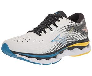 Mizuno Wave Sky 6 - Zapatillas de Running para Hombre, Color Negro, Blanco Cibernético Amarillo, 46.5 EU