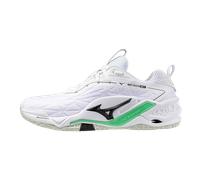 Mizuno WAVE STEALTH NEO 2 Zapatillas de balonmano Blanco/Negro/Frozen Emerald Mujer/Hombreo Talla 38