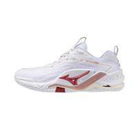 Mizuno Wave Stealth Neo 2 zapatillas de pista cubierta para Mujer | EU 38 in White/Rose Elegance/Lava Falls
