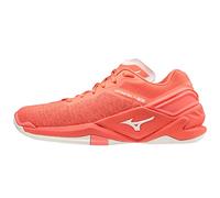 Mizuno Wave Stealth Neo, Zapatilla de Balonmano Mujer, Coral Pink, 38.5 EU