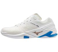 Mizuno Wave Stealth Neo, Zapatillas de Balonmano Unisex Adulto, Undyed White/Spellbound/PBlue, 41 EU