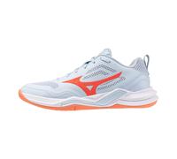 Mizuno Wave Stealth PRO Blue Finch/Lava Orange Zapatillas de sala para mujer EUR 40,5