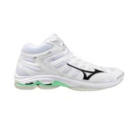Mizuno WAVE VOLTAGE 2 MID Zapatillas de volleyball Blanco/Negro/Frozen Emerald Mujer/Hombreo Talla 43