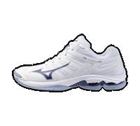 Mizuno WAVE VOLTAGE 2 Zapatillas de volleyball Blanco/BellwetherAzul/BelAirBlu Mujer/Hombreo Talla 42,5