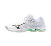 Mizuno WAVE VOLTAGE 2 Zapatillas de volleyball Blanco/Negro/Frozen Emerald Mujer/Hombreo Talla 39