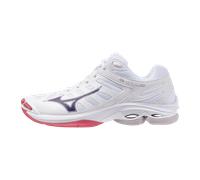 Mizuno WAVE VOLTAGE 2 Zapatillas de volleyball Blanco/VioletIndigo/CamelliaRos Mujer Talla 40