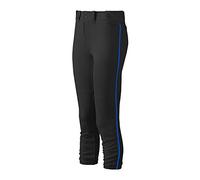 Mizuno Women's Trousers with Belt Pantalones para Mujer, Color, cinturón, Talla S, Negro y Azul Real