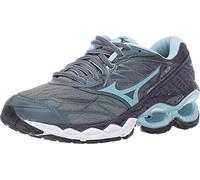 Mizuno Women's Wave Creation 20 Knit Running Shoe, Graphite Cool Blue, 38 EU