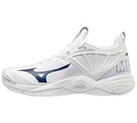 Mizuno Women's Wave Momentum 2, Zapatillas de vóleibol Mujer, Blanco/Azul Marino, 46.5 EU