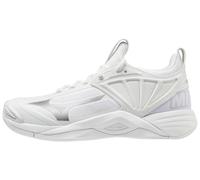 Mizuno Zapato de Voleibol Wave Momentum, Zapatillas Mujer, Blanco y Plateado, 40.5 EU