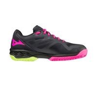 Mizuno Wave Exceed Light Padel (W), Zapatillas de Tenis Mujer, Ebony/PinkGlo/NeoLime, 38.5 EU