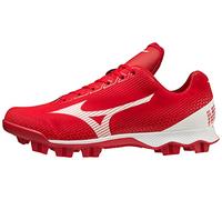 Mizuno Zapato de béisbol Wave Lightrevo para hombre, Rojo-Blanco, 42.5 EU