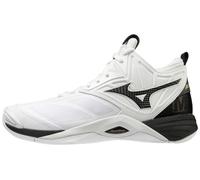 Mizuno Zapato de Voleibol 2 Wave Momentum Mid para Hombre 9 0900, Blanco/Negro, EE. UU