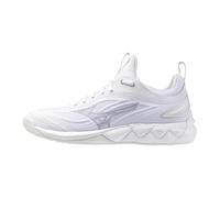 Mizuno Zapato de voleibol Wave Luminous para mujer, Blanco/Plata, 36.5 EU