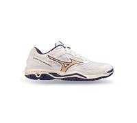 Mizuno Wave Phantom 3, para Uso en Interiores Unisex Adulto, Blanco Bribbon MP Gold, 44.5 EU