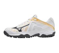 Mizuno Zapatos de hockey Wave Lynx Junior para niños, Hierro dorado blanco, 37 EU